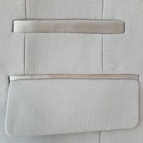 Lafayette 148 New York ! wool, Silk-Lapel Tuxedo Vest - Picture 10 of 15